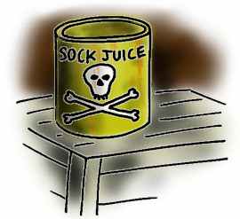 Ahh! Sock juice poison